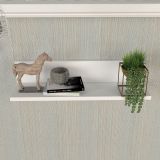 Mensola Bianco un Ripiano 60x15x15h cm, - Cavargna