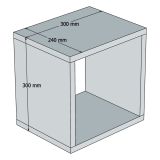 Mensola blu Ardesia 5 Ripiani Modulabile, set da 5 Mensole 30x30x24h cm, Sfumatura Colore Struttura Ardesia - Gianico