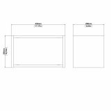 Mensola da muro 25x43cm noce - Wilfred