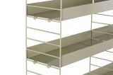 Mensola Grigio Tortora 3 Ripiani Sfumatura Colore Struttura Tortora 98x21x100h cm - Scurelle