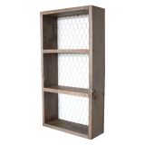 Mensola Marrone Naturale 2 Ripiani Fatto a Mano, in Legno di Abete 30x9x60h cm, Sfumatura Colore Struttura Naturale - Torraca