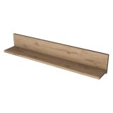 Mensola Marrone Naturale un Ripiano Sfumatura Colore Struttura Naturale 90x15x15h cm, - Greggio