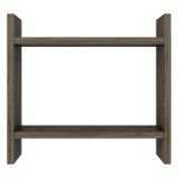 Mensola Marrone Noce 2 Ripiani Sfumatura Colore Struttura Noce 34x10x30h cm - Morfasso