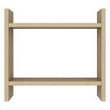 Mensola Marrone Rovere 2 Ripiani Sfumatura Colore Struttura Rovere 34x10x30h cm - Morfasso