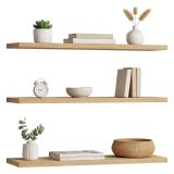 Mensola Marrone Rovere 3 Ripiani set da 3 60x15x2h cm, Sfumatura Colore Struttura Rovere - Meina