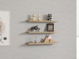 Mensola Marrone Rovere 3 Ripiani set da 3 60x15x2h cm, Sfumatura Colore Struttura Rovere - Meina