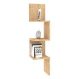 Mensola Marrone Rovere 3 Ripiani Sfumatura Colore Struttura Rovere 105x25x25h cm, - Budoni