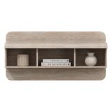 Mensola Marrone Rovere 4 Ripiani Sfumatura Colore Struttura Rovere 120x25x56h cm, - Kadamema