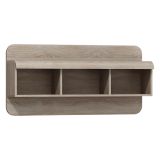 Mensola Marrone Rovere 4 Ripiani Sfumatura Colore Struttura Rovere 120x25x56h cm, - Kadamema