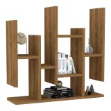 Mensola Marrone Rovere 6 Ripiani Sfumatura Colore Struttura Rovere 70x20x69h cm, - Riva