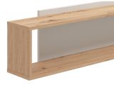 Mensola Marrone Rovere Grigio Tortora 2 Ripiani 150.5x19.5x31.5h cm, Portata Ripiani 5 - Valdieri