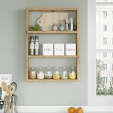 Mensola Marrone Rovere Nodi 3 Ripiani Sfumatura Colore Struttura Rovere Nodi 43x9x60h cm - Krosa