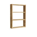 Mensola Marrone Rovere Nodi 3 Ripiani Sfumatura Colore Struttura Rovere Nodi 43x9x60h cm - Krosa