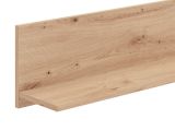Mensola Marrone Rovere Nodi un Ripiano 120x19.5x24h cm, Portata Ripiani 5 - Focognano