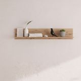 Mensola Marrone Rovere Nodi un Ripiano 137.5x19.5x24h cm, Portata Ripiani 5 - Renatico