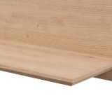 Mensola Marrone Rovere Nodi un Ripiano Sfumatura Colore Struttura Rovere Nodi 128x20x24h cm, - Lusern