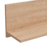 Mensola Marrone Rovere Nodi un Ripiano Sfumatura Colore Struttura Rovere Nodi 138x20x24h cm, - Rasun