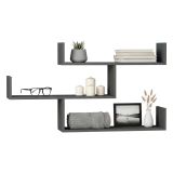 Mensola muro 22x122cm antracite - Amang