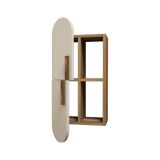 Mensola muro 22x35cm noce e crema - Nesat