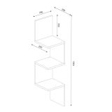 Mensola muro 25x25cm bianca - Rgveda