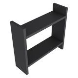 Mensola Nero Antracite 2 Ripiani Sfumatura Colore Struttura Antracite 34x10x30h cm - Morfasso