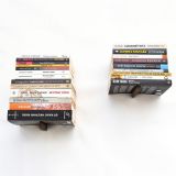 Mensola Nero Marrone 2 Ripiani Colore Struttura Marrone 21x15x6h cm, - Sarego