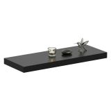 Mensola Nero un Ripiano 60x23x4h cm, - Varena