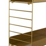 Mensola oro 3 Ripiani 98x21x100h cm - Scurelle