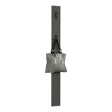 Mensola porta abiti 15x170h cm 3 posti grigio e antracite - Ascrea
