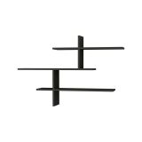 Mensola Urania, Scaffale, Ripiano a muro, Scaffalatura multiuso, 123x22h81 cm, Antracite