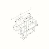 Mensola Velaris, Scaffale, Ripiano a muro, Scaffalatura multiuso, 116x15h104 cm, Bianco