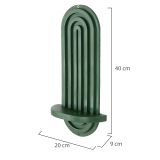 Mensola Verde un Ripiano 20x9x40h cm, - Pernumia