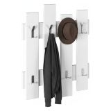 Mobile appendiabiti 64x79h cm 8 posti bianco - Astratto