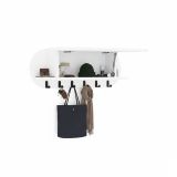 Mobile appendiabiti 84x28h cm 6 posti bianco - Terry
