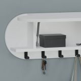 Mobile appendiabiti 84x28h cm 6 posti bianco - Terry