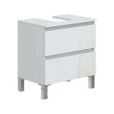 Mobile bagno 2 cassetti 60x40x63h cm bianco lucido - Avola