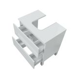 Mobile bagno 2 cassetti 60x40x63h cm bianco lucido - Avola