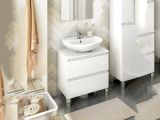 Mobile bagno 2 cassetti 60x40x63h cm bianco lucido - Avola