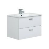 Mobile bagno 2 cassetti 70x45x50h cm bianco lucido - Tico