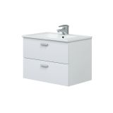 Mobile bagno 2 cassetti 70x45x50h cm bianco lucido - Tico