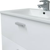 Mobile bagno 2 cassetti 70x45x50h cm bianco lucido - Tico