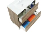 Mobile bagno 3 cassetti 80x86x45h cm quercia - Albachiara