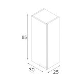 Mobile colonna bagno 30x85h cm rovere - Alcott