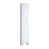 Mobile colonna bagno classico 2 ante 30x182h cm bianco lucido - Ark