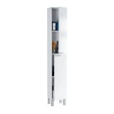 Mobile colonna bagno classico 2 ante 30x182h cm bianco lucido - Ark