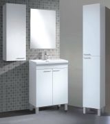 Mobile colonna bagno classico 2 ante 30x182h cm bianco lucido - Ark