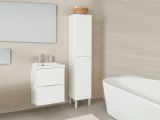 Mobile colonna bagno classico 2 ante 30x182h cm bianco lucido - Ark