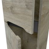 Mobile Colonna Marrone Rovere Grigio Nero Antracite 3 Ripiani 2 Ante 30x25x182h cm, Reversibile - Trogir