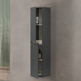Mobile Colonna Nero Antracite Marrone Rovere Modulabile Cassetti 31x26x135h cm, 2 Ripiani - Arissa
