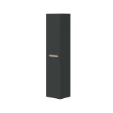Mobile Colonna Nero Antracite Marrone Rovere Modulabile Cassetti 31x26x135h cm, 2 Ripiani - Arissa